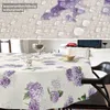 Tischdecke Fotoprint Flieder Blume Lila Oval 220x140cm Produktbild-Vorschau 4