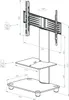 Support Meuble Télévision avec plancher intermédiaire 22-40 Voir les images du produit 7