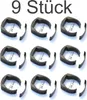 9 x Befestigung Halte Clip Zaun Pfosten Gartenzaun Produktbild-Vorschau 1