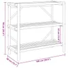 Regał z 3 półkami, 100x40x90 cm, bambusowy Podgląd zdjęcia produktu 9