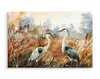 Obraz canvas Dekoracja z efektem 3D żurawie ptaki jesień Podgląd zdjęcia produktu 3