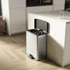 Curver Duo Tretmülleimer Deco 26L+26L Silbern Produktbild-Vorschau 10