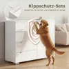Comò HOMCOM a 4 cassetti, credenza con 1 anta e ripiano Anteprima dell’immagine prodotto 7