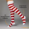 2 Paar Overknee Strümpfe Damen Kniestrümpfe Baumwolle Produktbild-Vorschau 6