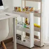 2er-Set Ausziehbares Zwischenregal mit Rollen 4 Reihen Büro Produktbild-Vorschau 4