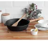 Gusseisenpfanne 26cm Gußeisenpfanne 65mm hoch mit Holzgriff Produktbild-Vorschau 5