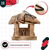 KOTARBAU® Karmnik dla Ptaków Drewniany 21,5 X 23,5 cm Budka Podgląd zdjęcia produktu 5