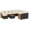 The Living Store 11-tlg. Garten-Sofagarnitur mit Kissen Produktbild-Vorschau 3