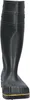 A black rubber boot with yellow trim on a white background. Produktbild-Vorschau