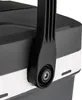 A close-up view of the handle and top edge of a cooler box. Podgląd zdjęcia produktu