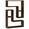 Wandregale 2 Stk. Räuchereiche 50x15x50 cm Holzwerkstoff Produktbild-Vorschau 1