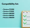 A compatibility list for Pantum printers with checkmarks on a notepad. Náhled obrázku produktu