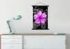 MuchoWow® Textilposter Blumen - Schwarz - Weiß - Lila 60x90 Produktbild-Vorschau 3