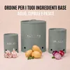 KOOK TIME Porta patate, cipolle e aglio, set da 3, rotondi, Anteprima dell’immagine prodotto 9