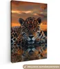 Wanddeko 60x90 cm - Tiere - Natur - Leopard - Produktbild-Vorschau 1