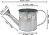 Belle Vous 3Stk Metall Gießkanne Deko Silber - 550ml Produktbild-Vorschau 2