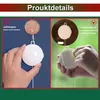 A collage showing two methods of attaching a decorative light: hanging and adhesive. Produktbild-Vorschau