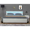 Juskys Polsterbett Lyon 140 x 200 cm weiß – Bettgestell mit Produktbild-Vorschau 14