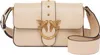 A beige leather handbag with gold bird embellishments. Podgląd zdjęcia produktu