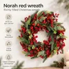 Wieniec świąteczny Norah firmy Mica Decorations, ozdobiony Podgląd zdjęcia produktu 2