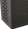 Panier à linge en plastique aspect tressé 55 L Bac à linge Voir les images du produit 6
