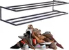 Schuhregal mit 2 Ebenen Wandmontage Hängende Produktbild-Vorschau 5