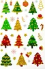 Oblique Unique 36 Weihnachts Sticker Xmas Glitzer Aufkleber Produktbild-Vorschau 1