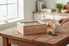Holz Aufbewahrungsbox Teebox 6 Fächer mit Deckel für Produktbild-Vorschau 4