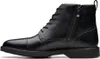 A side view of a black leather boot. Produktbild-Vorschau