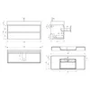 doporro Design Waschplatz 120x48x63cm inkl. Waschbecken Produktbild-Vorschau 7