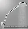A chrome-finished handheld shower head with water spraying from it, mounted on a wall bracket. Produktbild-Vorschau
