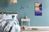 Wohnzimmer-Bild Leinwand Uhr Geräuschlos 30x60 Malerei Produktbild-Vorschau 4