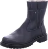 A black leather boot with white stitching and a black sole, shown against a white background. Voir les images du produit