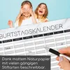 Geburtstagskalender mit Marmor-Optik I DIN A3 I Produktbild-Vorschau 4