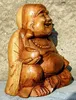 Statua di Buddha in legno, altezza 20 cm, ideale per il Anteprima dell’immagine prodotto 3