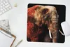 MuchoWow® Mauspad Mousepad Elefant - Rot - Zähne 30x30 cm - Produktbild-Vorschau 5