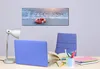 Wallario Premium Leinwandbild Rettungsring am Strand bei Produktbild-Vorschau 2