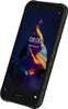 A black smartphone is shown at an angle against a dark background. Produktbild-Vorschau