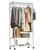 WISFOR Porte-manteau à roulettes Porte-manteau en bois avec Voir les images du produit 5