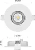 Vorteilspack 3 Stk. Einbaustrahler SIMMI weiss 5W warmw. Produktbild-Vorschau