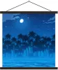 MuchoWow® Textilposter Palme - Strand - Mond 40x40 cm mit Produktbild-Vorschau 1
