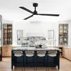 Parrot Uncle 127cm Deckenventilator mit LED Licht, Schwarz Produktbild-Vorschau 2