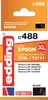 The image shows the packaging of an Edding brand black ink cartridge compatible with Epson printers. Náhled obrázku produktu
