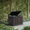 Keter Coffre de jardin KENTWOOD 190L, finition Decocoat – Voir les images du produit 2