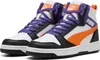 Puma Rebound V6 Mid Jr White-Orange Glo-Black Größe EU 38 Produktbild-Vorschau 2