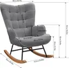 Schaukelstuhl Mid-Century Modern Nursery Schaukelsessel Produktbild-Vorschau 7