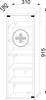 Armadio medico | Dimensioni ca. H. 92 x W. 31 x D. 18 cm | Anteprima dell’immagine prodotto 4