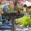 Relaxdays Vogeltränke Gusseisen, Gartendeko antikes Design, Produktbild-Vorschau 3