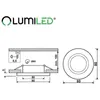 LUMILED 6x vestavná bodová svítidla pevná plochá místa pro Náhled obrázku produktu 5