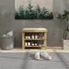 Ławka na buty HOMCOM z siedziskiem, bambusowa ławka z Podgląd zdjęcia produktu 8